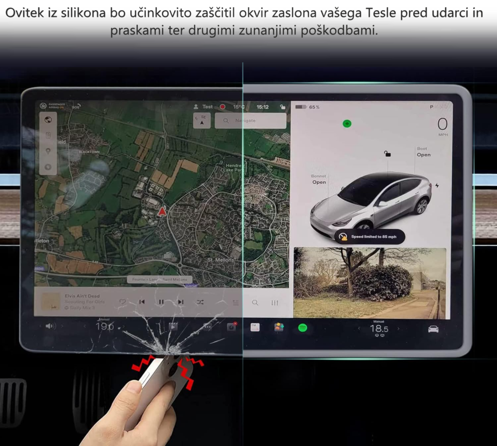 Silikonski ovitek za Tesla