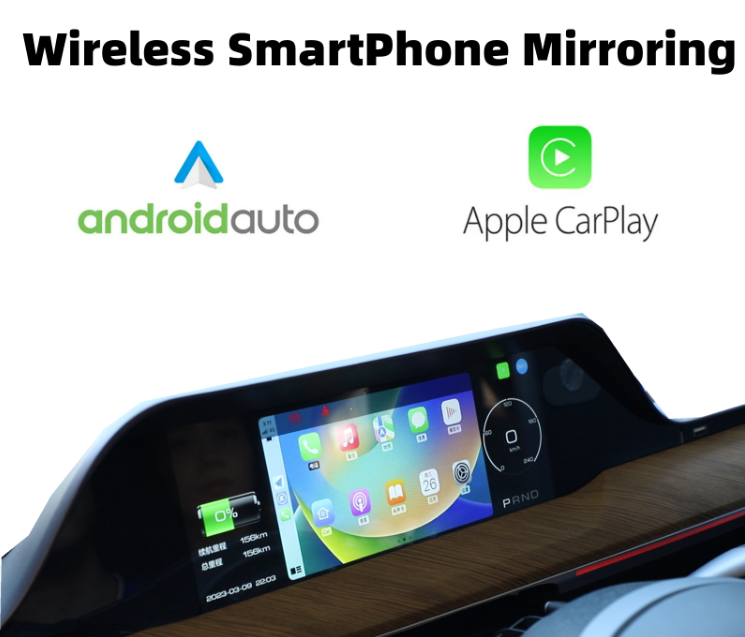 podpora android auto in apple carplay integrirane instrumentalne plošče za tesla avtomobile