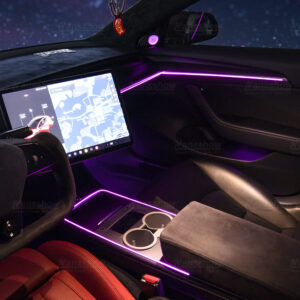 Ambiente luči za Tesla 3/Y | 128 Barvni RGB Set | Lasersko gravirano