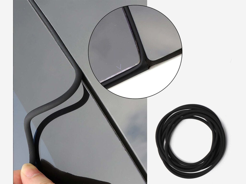 m56 Model 3 Wind Noise Reduction Kit Rubber Seal for Glass Roof Panel Gaps 61