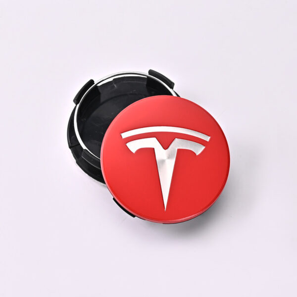 4 kosi pokrovčkov značk za Tesla – 56 mm sredinski pokrovčki platišč za Tesla Model 3, Y, X, S - Image 9