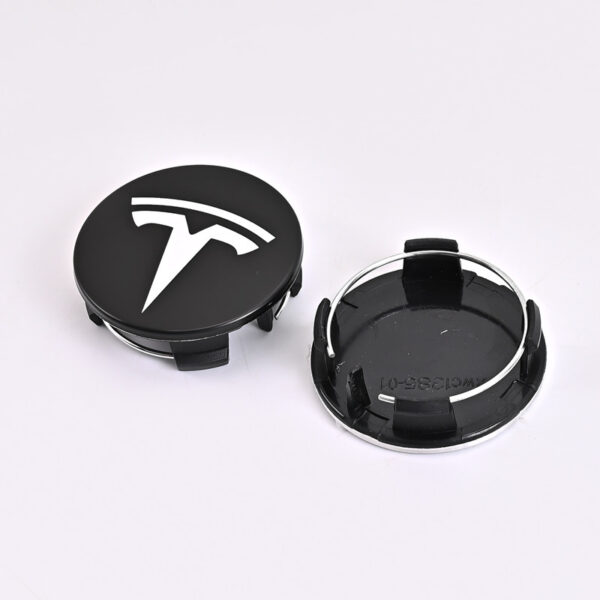 4 kosi pokrovčkov značk za Tesla – 56 mm sredinski pokrovčki platišč za Tesla Model 3, Y, X, S - Image 3