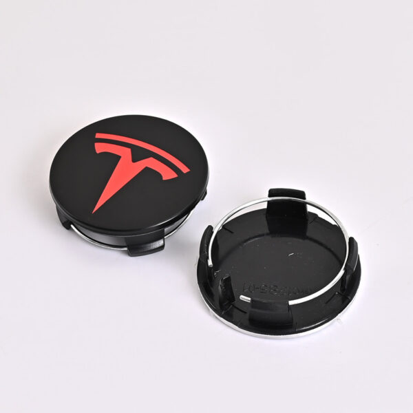 4 kosi pokrovčkov značk za Tesla – 56 mm sredinski pokrovčki platišč za Tesla Model 3, Y, X, S - Image 5