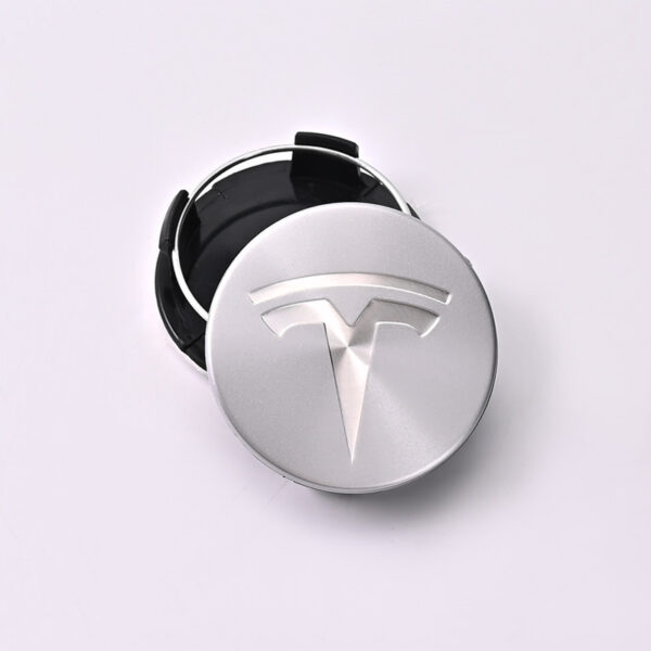 4 kosi pokrovčkov značk za Tesla – 56 mm sredinski pokrovčki platišč za Tesla Model 3, Y, X, S - Image 2