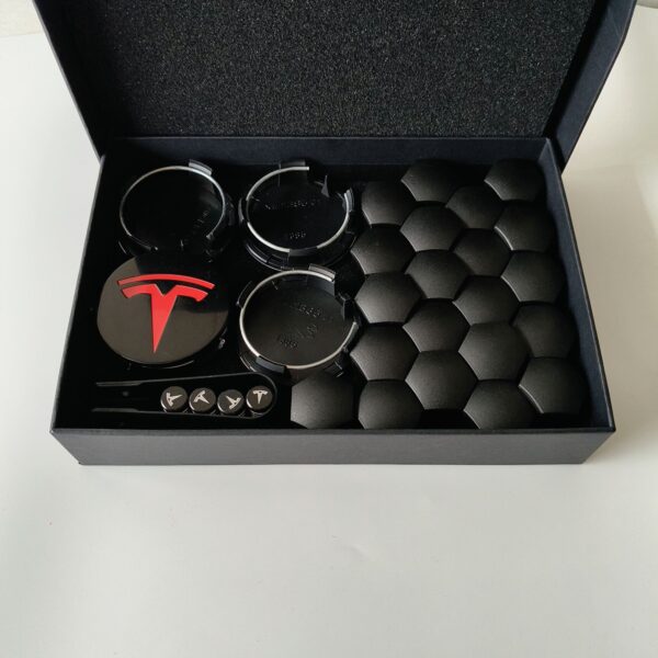 4 kosi pokrovčkov značk za Tesla – 56 mm sredinski pokrovčki platišč za Tesla Model 3, Y, X, S - Image 16
