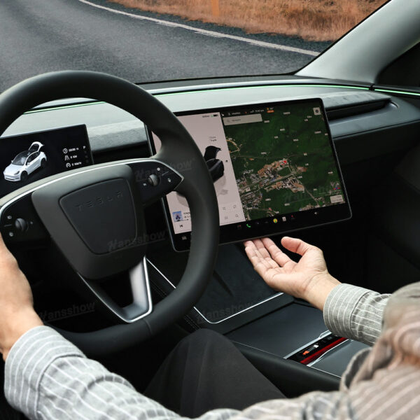 Vrtljiv Nosilec Zaslona za Tesla Model Y (Juniper 2025+) & Model 3 (Highland 2024+) | 30° Stransko / 15° Navpično - Image 7