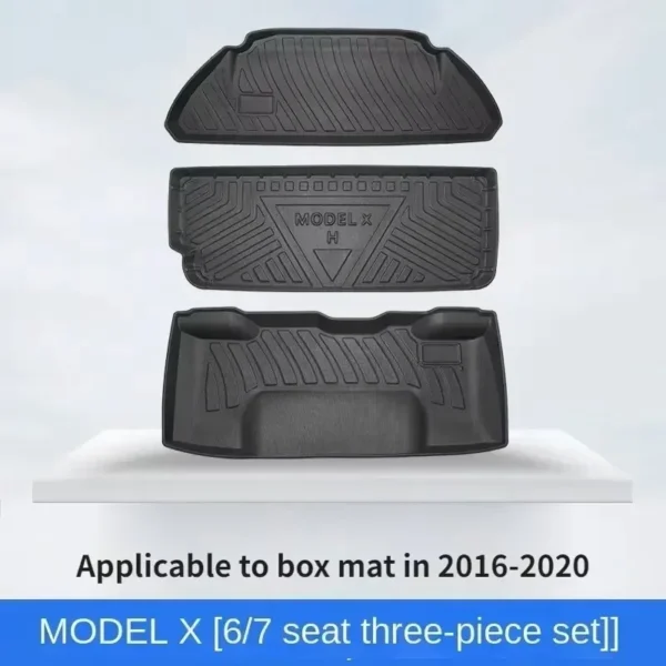 Komplet visokorobnih prtljažnih tepihov za Tesla Model X | letnik 2016 - 2020 | avtopreproga - Image 3