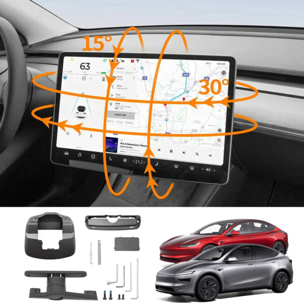 Vrtljiv nosilec zaslona za Tesla Model Y in Model 3 z zasukom 30°/15°