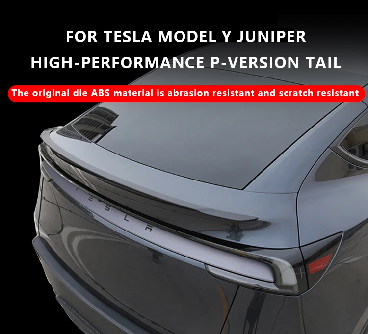 Mat karbon spojler za Tesla Model Y 2025 – podrobnost dizajna