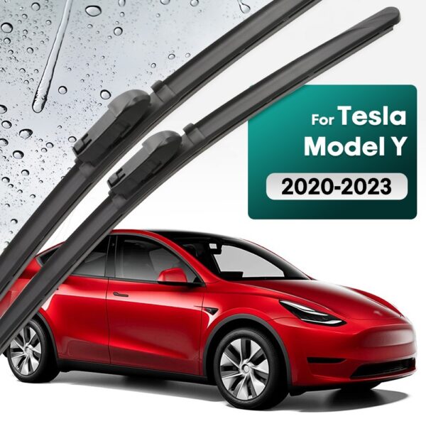 Silikonski brisalci za Tesla Model Y in 3 – Tiho delovanje, boljša vidljivost, dolga življenjska doba - Image 2