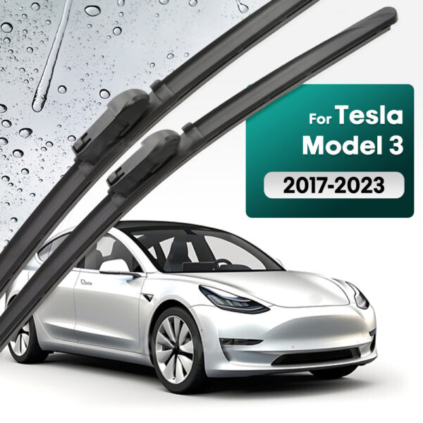 Silikonski brisalci za Tesla Model Y in 3 – Tiho delovanje, boljša vidljivost, dolga življenjska doba - Image 3