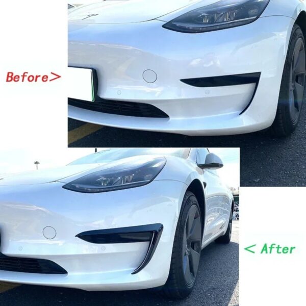 Okrasni okvir sprednje meglenke za Tesla Model 3 / Y - slika 2