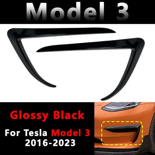 Okrasni okvir sprednje meglenke za Tesla Model 3 / Y - slika 5