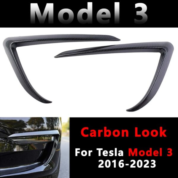 Okrasni okvir sprednje meglenke za Tesla Model 3 / Y - slika 3